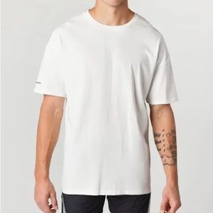Alphalete Oversized Heavy Cotton Core Tee White